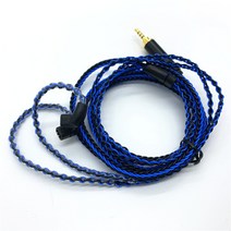 8 코어 케이블 MMCX UE900 IE80 0.78MM QDC A2DC IM50 kz0.75mm 단결정 구리 은 도금 케이블 1.2 미터, 01 3.5mm plug_05 0.78QDC