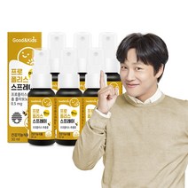 내츄럴플러스 굿앤키즈 맛있는 수용성 프로폴리스 스프레이 30ml / 구강항균 딸기맛, 6개