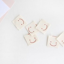[원단쟁이] 50개]100개]-끼움라벨) 스마일 E2, 50개