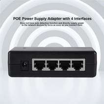 무선 랜카드 DC12V-48V 4 포트 PoE 전원 어댑터 이더넷 공급 장치 인젝터 IP 카메라, 01 No 1