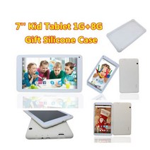 가성비 태블릿 실리콘 케이스 아이 7 인치 1GBDDR3 8 기가 바이트 Y700 Andriod 6.0 플래시 2 카메라 쿼드 코어 와이파이 블루투스 호환, Tablet with silicone, WHITE