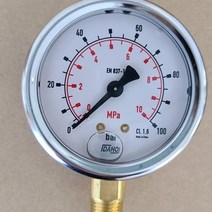 [B1P] 아나로그 국산 압력게이지 압력계63mm 0~100bar PT1/4 / 압력계 압력센서 아날로그압력게이지 아나로그압력게이지 아나로그압력계 아날로그압력계 압력국산압력게이지 국산압력계 ( B1P / 30102EA ), 본상품선택