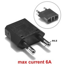 EU 플러그 어댑터 To 유럽 변환기 여행 호주 미국 CN 소켓, 03 type A black 6A_03 5pcs
