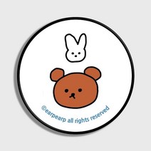 기타 바보사랑[바이인터내셔널주식회사] Bear and rabbit-white(스마트톡), Blackbody