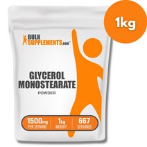 벌크서플리먼트 글리세롤 모노스테아레이트 파우더 1kg, 1개