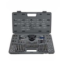 탭다이스 세트 텝세트 핸들탭 답부 파이프 나사산 공구함 가공 볼트 재생, 01 45개 세트(구성품옵션이미지참고)