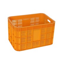 뉴플라스틱 농산물상자 과일박스 사각상자 운반상자 이사박스 플라스틱 바구니, 사각상자_황색(택배착불)