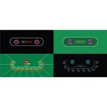 [갬블] 포커매트 주문제작 텍사스 홀덤 테이블 매트 바카라 칩 포커 보드 게임 홀덤게임 홀덤칩 게임용품 홀덤다이 타로용품 포커용품 홀덤전용카드 중고홀덤테이블 홀덤테이블제작 홀덤칩제, 매트 2장