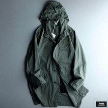 가바바 남성 빅사이즈 트렌치코트 가볍게 입기 좋은 캐주얼 후드 가을 코트 G64230
