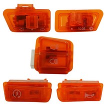 스쿠터 GY6 50CC 125CC 150Cc 혼다 DIO AF17 AF18에 오토바이를 켜고 신호 스위치 원거리 및 근거리 빛 경적 버튼, 하나, 주황색