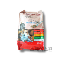 더독 닥터소프트 애견용 소프트사료, 2개, 3kg, 0   2가지주원료(연어+감자)