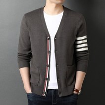 남성 가디건 등급 봄 브랜드 블랙 어 캐주얼 코트 3xl