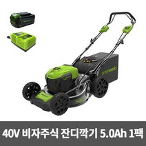 그린웍스 비자주식 잔디깍기G-MAX 40V(5Ah배터리+충전기)