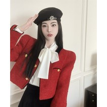 겨울골프스커트 테니스 주름 플리츠 빅사이즈 스커트 고급 기질 작은 향기 모직 코트 + 셔츠 + 벨벳