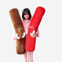 [모찌볼체인 증정 이벤트] 코튼푸드 떡뽁이 극세사 바디필로우 & 어묵꼬치 모찌쿠션(1+1), 1. 고추장 떡볶이 바디필로우