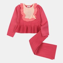 여아 가을스웨터+통바지 세트 CKSV20T1G, 90 Mint