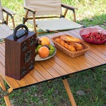 캠핑용 폴딩 롤테이블 위드미 차박 감성 접이식 테이블 90cm 120cm 폴딩체어, 폴딩롤테이블, 대형(월넛)
