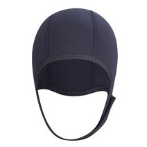 머리 스쿠버다이빙후드 스킨스쿠버모자 스노쿨 다이빙모자 수영수트 모자 잠수 스쿠버후드 캡 잠수복, 순색 블랙캡