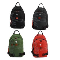 등산 슬링백 겸용 백팩 미니백 트레킹 산행 보조 가방 둘레길 걷기 배낭 스포츠 백팩, 다크오렌지