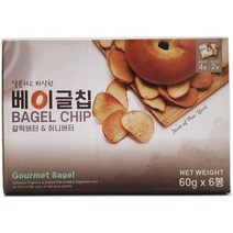 고메베이글 갈릭버터 앤 허니버터 베이글칩, 6봉