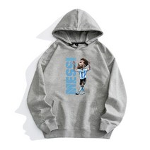 MESSI 리오넬 메시 10 바르셀로나 후드 티 아르헨티나 빅사이즈 봄 가을 남자 여자 모자 세미 루즈핏 축구