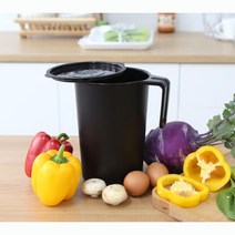 주택가 전원주택 밀폐형 음식물 쓰래기통 2L 브런치 카페 커피숍 1인용 싱크대휴지통 가정용, 아이보리