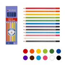 ♥특가상품♥ 기타보쉬 점보피트 색연필 낱개 1개 kita-boshi 점보핏, 10. 분홍