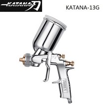 페인트 스프레이 건 페인팅 분무기 에어리스 에어 롤러 Japan original original iwata paint spray gun for cars 공압 도구 katana, 카타나-13g