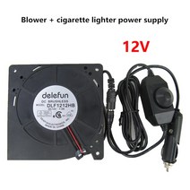 배풍기 대형 공기 볼륨 바베큐 그릴 팬 자동차 콜드 에어 쿠션 12032 12cm 12V 24V 원심 터보 송풍기 배기 2 3 와이어, [01] 12V low speed