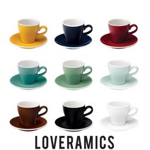 러브라믹스 튤립시리즈 카푸치노잔 180ml 9종, 로열블랙