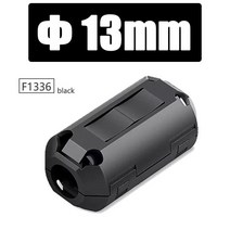 페라이트코어 스냅 디가우징 필터 노이즈 EMI RFI 클립 초크 코어 케이블 탈착식 간섭 방지 마그네틱 링, 22.13mm Black - 20 PCS