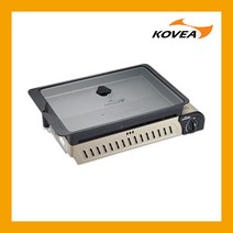 코베아 휴대용 캠핑 멀티 유리뚜껑 가스 버너 구이바다 L 그릴 KGG-1304H 단품, 1개