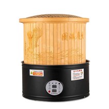 잎차 로스터기 차 로스팅 허브솥 덖음기 잎 건조 차, 골드 20  90분 타이머