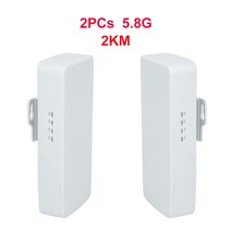 야외 1-2km 장거리 300-450mbps 2.4g5.8g 무선 라우터 무선 브리지와이파이 중계기와이파이 신호 증폭기, 사슴, 2개 5.8g