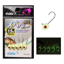 타일릭스 JH-01G 야광 지그헤드/볼락/메가리/락피쉬, 1.5g