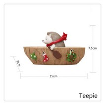 티피 창의전원귀여운동물다육식물화분장식육분재경관화기, B