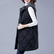 [Myshe]여성 겨울 패딩조끼 루즈핏 후드 패딩조끼 Myshe dian250102wc3