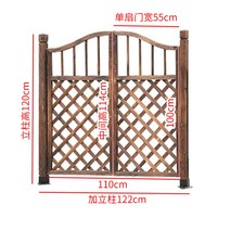 원목 목재 나무 펜스 울타리 대문 방부목 단독주택 전원주택 마당 정원 주차장, C 110cm 격자문