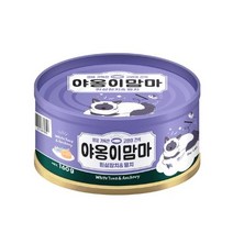 인터펫코리아 야옹이맘마 고양이 간식캔 160g, 참치 + 멸치 혼합맛, 24개