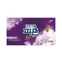 건조기용 시그니처 120매 대용량 미스틱레인, 건조기용피죤 시그니처 대용량 1