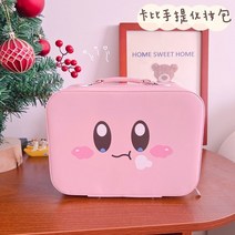 학용품 연필 지우개 필기도구 새학기 준비물 일본 만화 귀여운 소녀 하트 커비 카와이 휴대용 화장품 케이스 대용량 화장품 가방 여행 워시 가방 보관함, 커비3