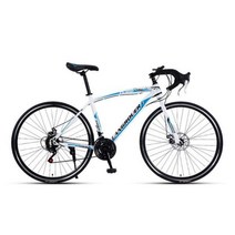 22인치 자전거 26 인치 통근 탄소강 프레임 21/24/27/30 속도 로우 빔 성인용 가변 충격 더블 디스크 브레이크 통근자전거 트레이너 바이크, white 30 Knife_26인치 | 24