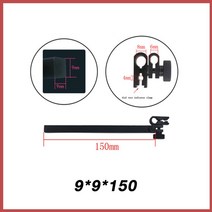 다이얼게이지 MAKLE 테스트 다이얼 표시기 홀더 게이지 지지 스탠드 측정 연장 로드 길이 연장 50mm 100mm 150mm 200mm 9mm, 4.15mm
