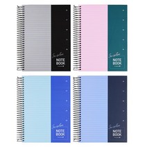 10000 정말두꺼운 하드커버 스프링 노트 16절 좌철 유선 필기 과목 심플 지다인 고등학생 대학생 대학노트, 단품