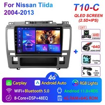 JMCQ-차량용 라디오 멀티미디어 비디오 플레이어 내비게이션 GPS 안드로이드 11 카플레이 DSP 오토 헤드 유닛 닛산 호환 티이다 2004-2013 용, [15] T10-C-DVR