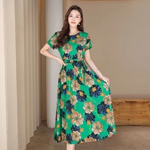 50대면원피스 빅사이즈 여름 원피스 60대엄마옷 40대 어머니 젊은시어머니 중년 엄마