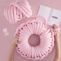 밸벳실 자이언트얀 망고실 패브릭얀 겨울DIY 가방 손 뜨개질을위한 1kg 두꺼운 슈퍼 부피가 큰 청키 원사 크로 셰 뜨개질 부드러운 큰면 diy 팔 뜨개질 담요 용 로빙 방적사, 핑크-0.5kg