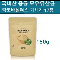모유유래 유산균 분말 가루 락토바실러스 가세리 17 프로 프리 바이오틱스 모유성분 함유 19종 혼합유산균 파우더 뚱보균 비만세균잡는 먹이 프락토올리고당 온가족 실속형, 150g, 1개