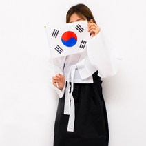 새로퀸즈 천수기 미니깃발 응원깃발 국기 27x20, 태극천수기, 10개