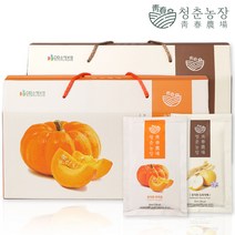청춘농장 양배추즙 히비스커스 석류즙 늙은 호박즙 무안 자색양파즙 도라지배즙 푸룬 사과즙 건강즙, 청춘농장 늙은 호박즙 1박스 + 도라지배즙 1박스 총 60포